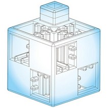 artec 아텍(Artec) 아텍블록 블록 단품 기본사각 클리어 24피스 077890