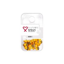 캐릭터 꿀벌압핀 압핀 푸쉬핀 장구압정 장구핀 클립, 단품