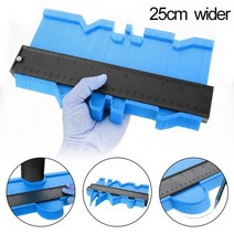 형틀 각도 틈새 게이지 Onnfang Copy Gauge Contour Gauge 나무, 25cm 빅 블루