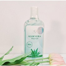 내츄럴코리아 알로에베라 퓨어겔 200ml 고농축99% 트러블피부 진정 보습, 1개