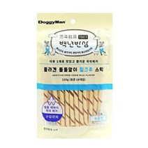 도기맨 콜라겐 돌돌말이 밀크츄 우유 스틱 120g, 10개, 우유맛