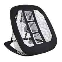 정확성과 스윙 연습을 위한 골프 치핑 그물 접이식 골프 타겟, 나일론, 검은색