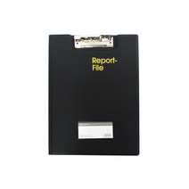 문구조아 레포트 화일 A4 덮개형 블랙 PVC 고주파, 3개
