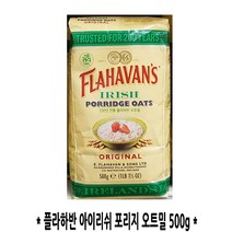 플라하반 아이리쉬 포리지 오트밀 시리얼, 500g, 1개