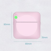 포토 프린터 휴대용 미니 포켓 사진 인쇄 200 인치 당 점 무선 모바일, Pink+스페인