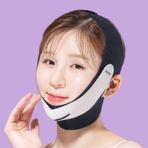베로미 1mm 밴드 얼굴 이중턱 턱 턱선 턱살 수면 땡기미 땡김이, 블랙, 1개