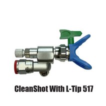 페인트건 페인트분사기 에어스프레이건 CleanShot 팁 포함 밸브 세트 차단 값 287030 에어리스 스프레이 어댑터 조인트 고압 건, [03] Value With LTip517, 03 Value With LTip517