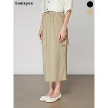 보니스팍스 카고 포켓 백 슬릿 롱 스커트 XO7SK004M0