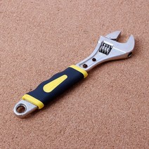 크기 조절 세면대전용 와이드 몽키스패너 밀리 배관용 초경량설계 수도용몽키, 단품