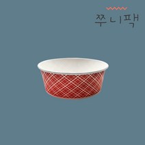 380CC 체크종이용기 1000개 배달포장용기