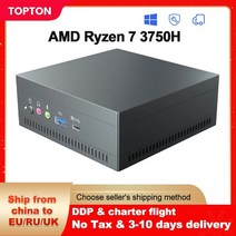 미니PC 데스크탑 고사양 topton nuc amd 게임용 ryzen 7 3750h vega 그래픽 2 ddr4 nvme ssd 컴퓨터 windows 1110 10 pro ht, 애슬론 골드 3150u, 8GB DDR4 256GB NVMe