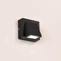 야외 정원 방수 램프 5W 모던하고 심플한 크리에이티브 야외 조명 방수 벽 램프 LED 안뜰 게이트 테라스 발, 01 Black_02 Cool white