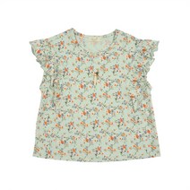 페리미츠 [페리미츠] 여아 그린 프릴 티셔츠 민트 (P2122T181_22)