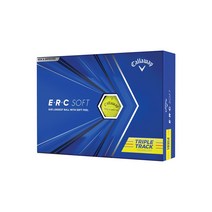캘러웨이 ERC소프트 트리플트랙 골프공 3피스, 옐로우, 12개