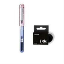모나미 라인 만년필 EF ROSEBAY + 잉크 카트리지 BLACK 5p, 혼합색상, 4세트