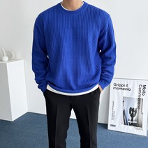 데일트 남자 빅사이즈 하찌 라운드 오버핏 니트