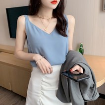 민소매 이너웨어 망고나시 쉬폰 나시티 이너티