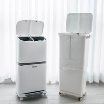지안 가정용 재활용 스탠드분리수거함, 3단(서랍형), 재활용 스티커 추가