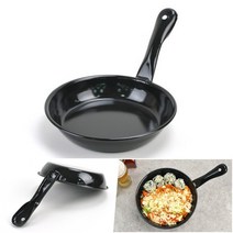 높은 전도율 빠른 조리 볶음 법랑 프라이팬 대 후라이팬 업소 가정 전골 냄비 팬 쿠킹 판 주방 심플한 요리 도구 용품 베이킹 피자 덮밥 음식점 식당 주둥이 불고기 편수 튼튼한 원형