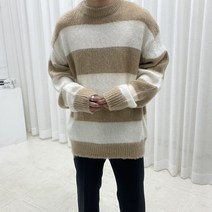 스트릿제이 남자 단가라 라운드 니트