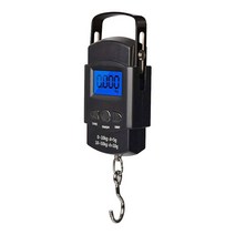 디지털저울 50kg 휴대용 전자 디지털 저울 휴대용 후크 저울 무게 측정 가정용 도구 1m 테이프 포함 볼륨 측정이 편리함 크레인저울, 단일옵션