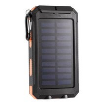 차량에어컨 교체수리 50% 뜨거운 판매 듀얼 USB DIY 태양 보조베터리 케이스 키트 배터리 충전기 외부 손전, 01 주황색