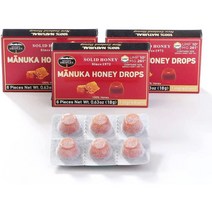 HONEY DROPLET 100% Manuka Honey Drops 마누카 허니 캔디 오리지널 블렌드 x3팩