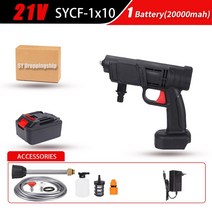 300W 무선 고압 세차 건 20000mh 거품 발생기 물총 스프레이 클리너 마끼다용 기계, 01 1 battery_01 EU 플러그