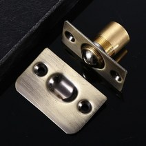 스테인레스 스틸 스트라이크 플레이트 옷장 도어 볼 캐치 래치 캐처 실버 톤 나무 문 KTV 고무 목재, 01 Green Bronze