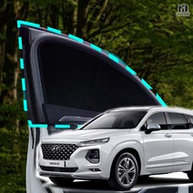 메이빈 차박 모기장 방충망 싼타페TM 싼타페 TM, SUV/RV-2열(좌+우)+세차타월