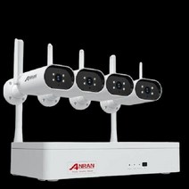 실시간CCTV 무선 보안 카메라 세트 적외선 야간 투시경 야외 와이파이, 1t, 5MP 4 Cameras