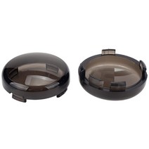 오토바이 액세서리 2 x 연기 방향 지시등 렌즈 커버 및 전구 할리 데이비슨 투어링 일렉트라 글라이드 로드 킹 스모크|Covers & Ornamental Mouldings|, 1개, 단일, CHINA