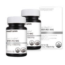 메디타민 원헌드레드 NAG 1개월분 연골 피부 글루코사민 1개, 2개