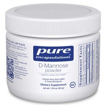 Pure Encapsulations 디마노스 파우더 50g D Mannose Powder, 1통, 1.76oz(50 g)