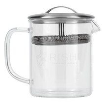 Rishi Tea Simple Brew Borosilicate Glass Teapot 13.5 fl oz (400 ml), One Color, One Size, 400ml