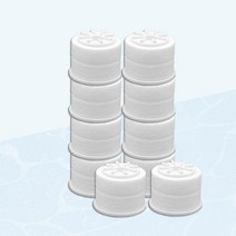 루헨스 세면대 정수 필터 V2 WCS-400 호환필터 10개 이온폴리스, 루헨스 세면대 호환 녹물제거필터 10개