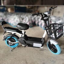 신형 전기자전거 남녀공용 투톤컬러 배터리 자토바이, Black-Gray / 약 50km 주행거리, 48V