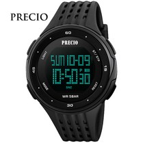 프레시오전자스포츠시계 PRECIO-N19 블랙 군인시계 군용시계 스포츠전자시계 N19