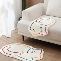 냥이 집사 필수템 논슬립 고양이 러그 자취생 꾸미기 인테리어 거실