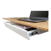 Stand Up Desk Store 추가 사무실 슬라이딩 책상 아래 서랍 보관 정리함 스탠딩 데스크용 (화이트) 미국직송