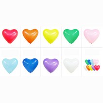 스드메 웨딩 파티 풍선 하트풍선 100p 풍선만들기 셀프웨딩 백일풍선 베이비샤워 생파, 레드