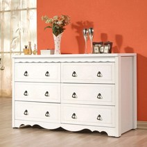 미자크 화이트 3단와이드서랍장 / 체스트 옷서랍장 3단서랍장 1200, 화이트 3단와이드(화이트/물결)