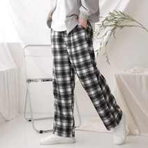 [1+1] 코디제이 남자 울와이드바지 M울글랜와이드팬츠 겨울밴딩바지 와이드팬츠 기모바지 원마일웨어 데일리룩 빅사이즈 남녀공용