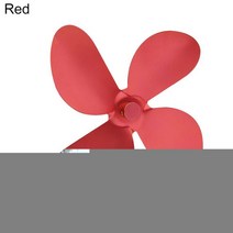 화목난로 팬 벽난로팬 판매 열 분배 벽난로 부품 4 블레이드 열 전원 스토브 탑 황금 잎 나무 버너 로그, 빨간색