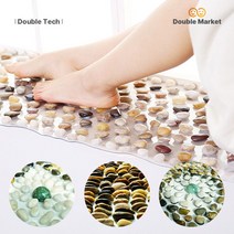 더블테크 PVC 천연자갈 발지압 매트 발지압판 지압발판, B.소형 사각