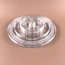 투명 피규어 회전 진열대 회전판 미니 턴테이블 100mm