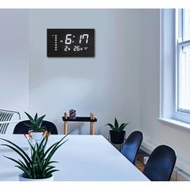 코트론 (신상) 사무실 거실 인테리어 디지털 시계 패턴 디자인 벽걸이 LED 시계 GPS 시간자동설정 7080W