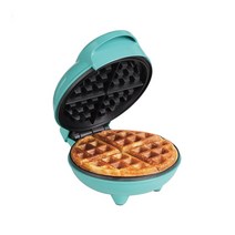 크로플만들기 업소용 크로플 와플 와플기 기계 Electric Barbecue Waffle Machine Mini Portable Pancake C, 01 Blue