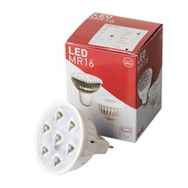 LED MR16 1.4W 220V+원형소켓 3W급 램프 대체용 전구, 주광색
