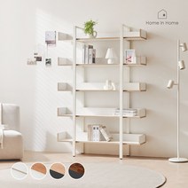 홈인홈 페이버릿 5단 스틸 진열수납책장 1200_E32, 블랙오크